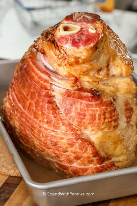 How do you keep leftover ham from drying out?